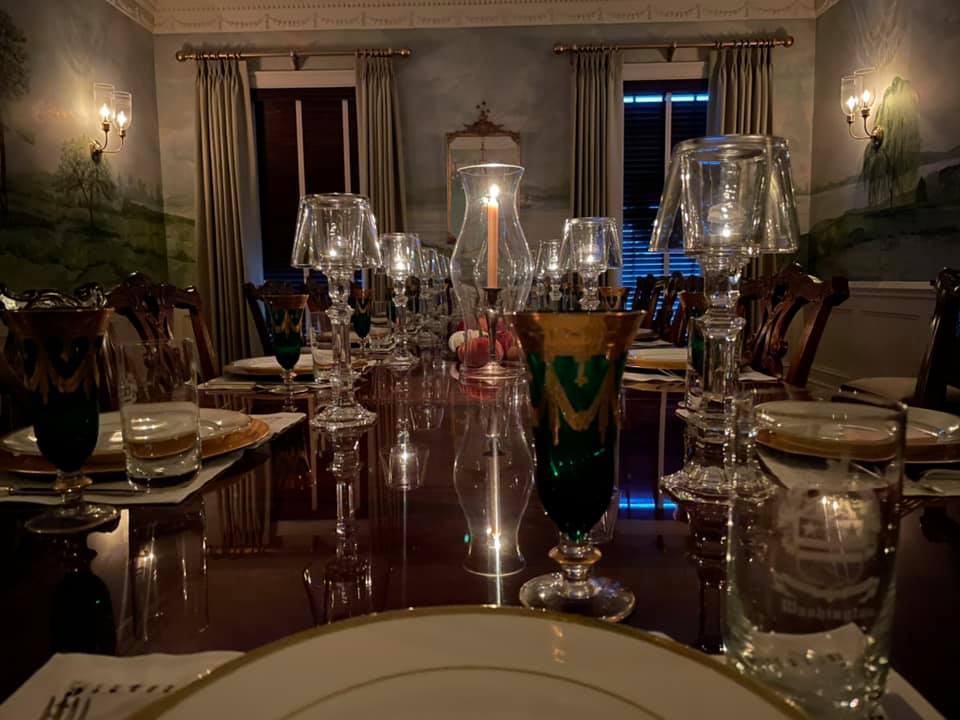 a dining room table.
